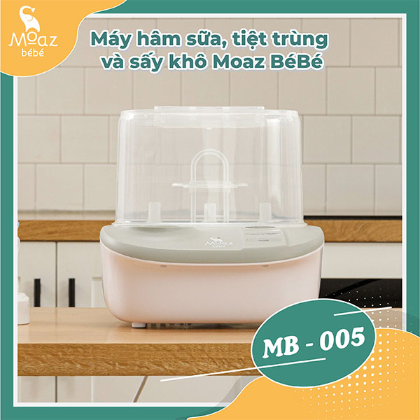 Máy hâm sữa, tiệt trùng và sấy khô đa năng Moaz BéBé MB – 005