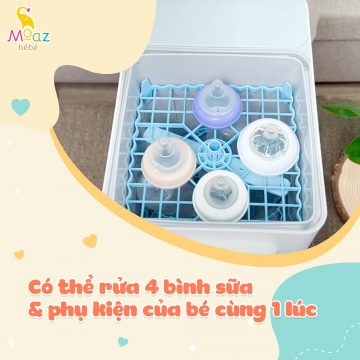 Máy Rửa Bình Sữa Moaz BéBé MB-035 Có Gì Đặc Biệt? 2 Máy Rửa Bình Sữa Moaz BéBé MB-035