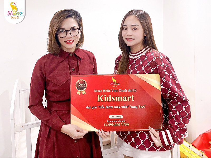 Kidsmart đạt giải bạc bốc thăm trúng thưởng 