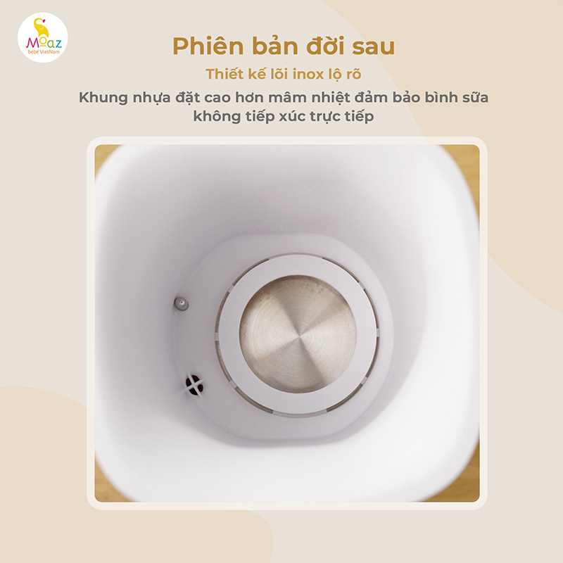 Đáy bình hâm sữa Moaz BéBé MB - 033 phiên bản mới