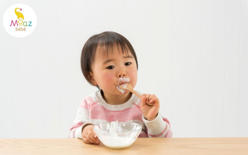 Sữa chua giúp làm dịu hệ tiêu hóa của trẻ nhỏ