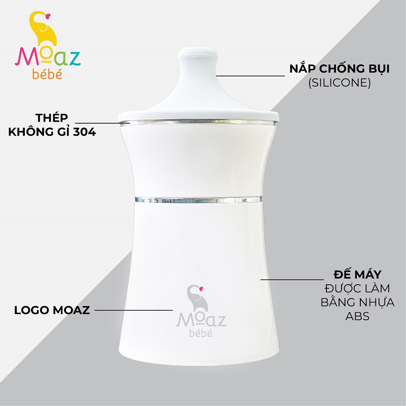 Máy hâm sữa di động không dây của Moaz