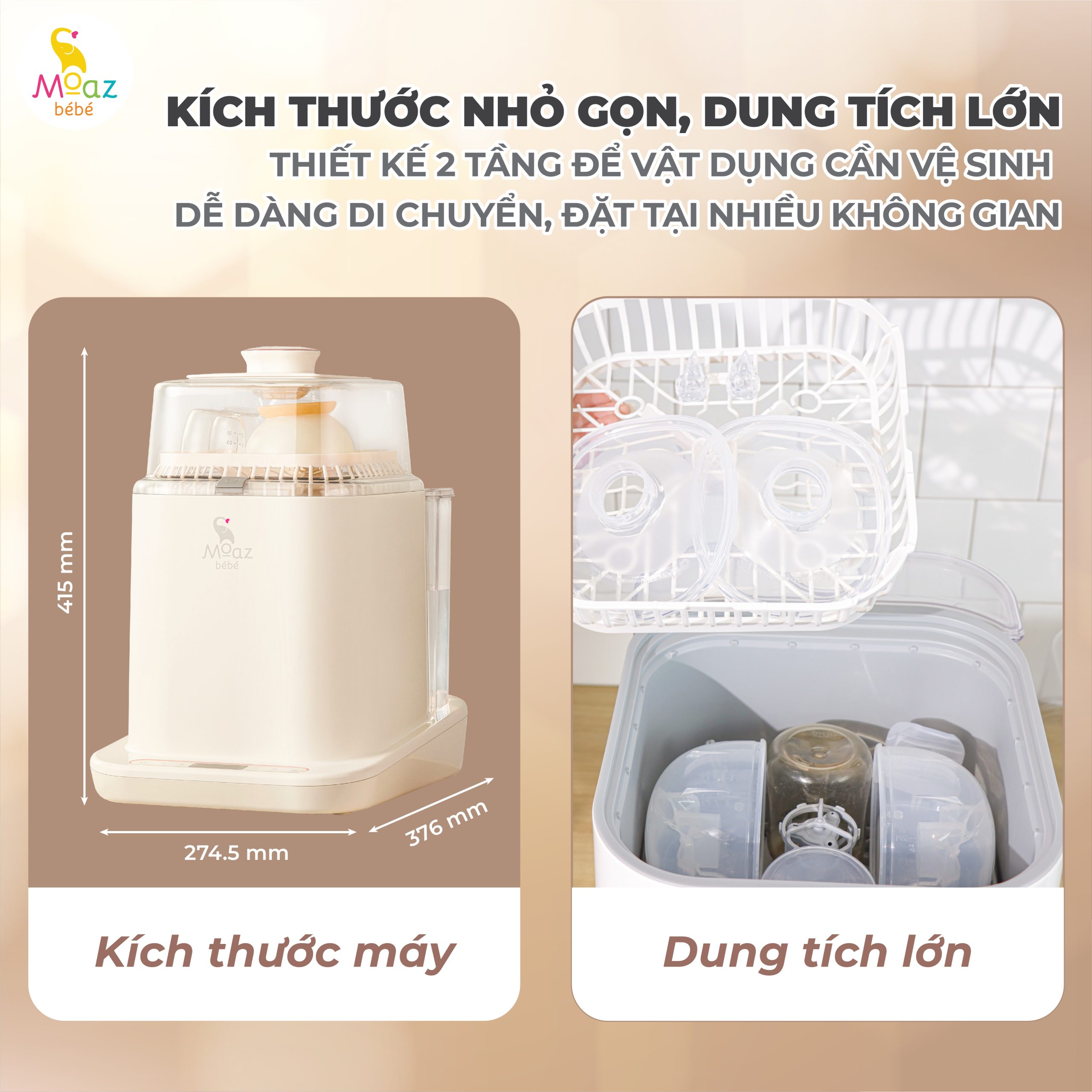 Thông tin sản phẩm kỹ thuật máy rửa bình sữa MB 064