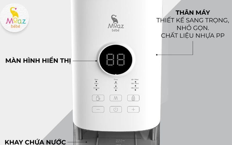 Sử dụng máy hâm sữa thông minh siêu tốc Moaz BéBé MB – 033 rã đông sữa đúng cách