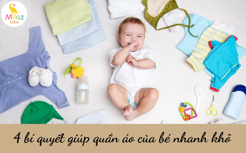 4 bí quyết giúp quần áo của bé nhanh khô