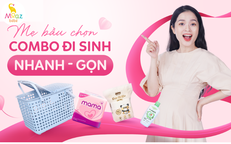 Combo cần thiết cho mẹ bầu đi sinh đầy đủ nhất