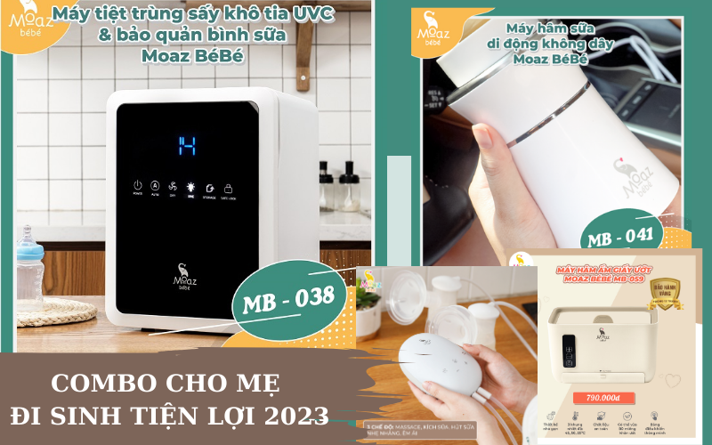 Combo đi sinh cho mẹ hiện đại tiện lợi nhất 2023