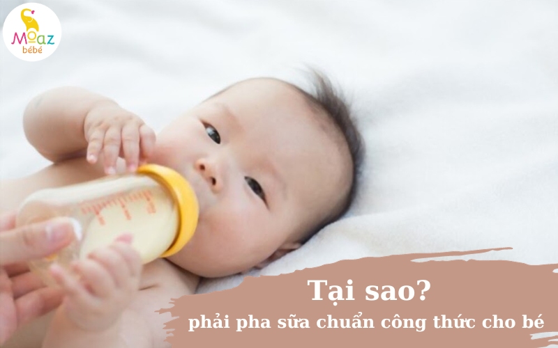 Pha sữa chuẩn công thức giúp bé có bữa sữa thơm ngon, đầy dinh dưỡng