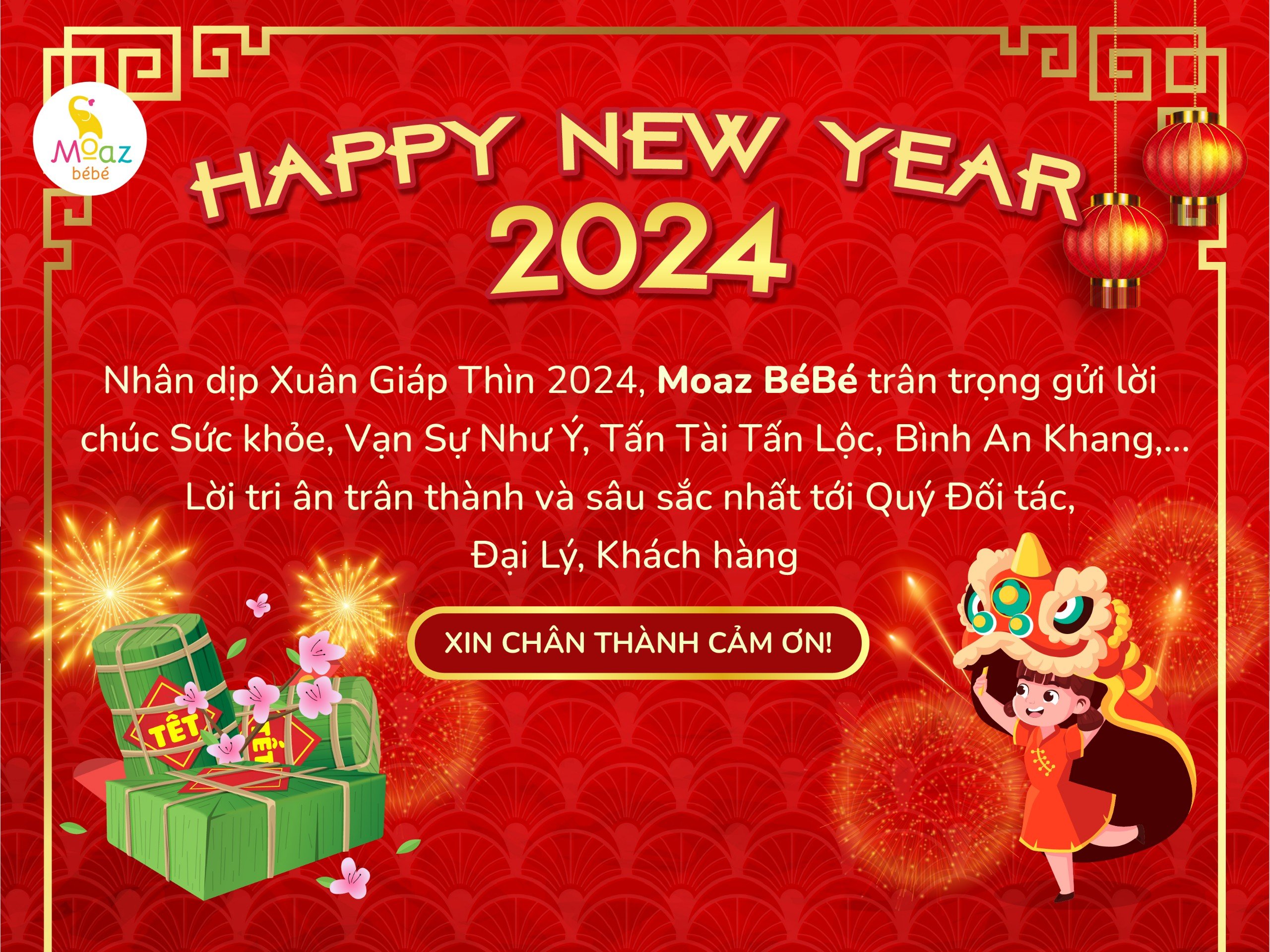 Moaz Bé Bé chúc mừng năm mới Giáp Thìn 2024