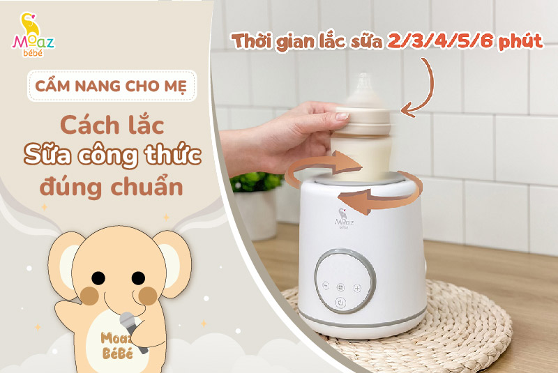 cách lắc sữa công thức đúng chuẩn