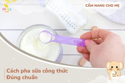 cách pha sữa công thức đúng chuẩn