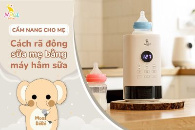 cách rã đông sữa mẹ bằng máy hâm sữa