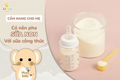 có nên pha sữa non với sữa công thức