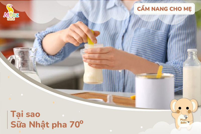 tại sao sữa nhật pha 70 độ