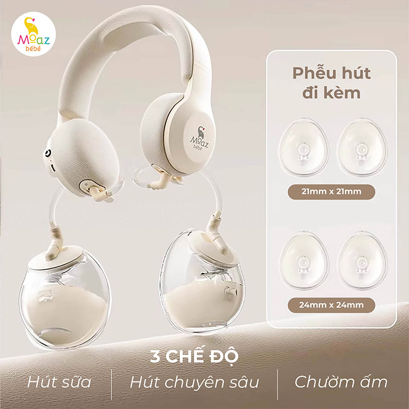 cách chọn size phễu hút sữa