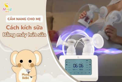 kích sữa bằng máy hút sữa