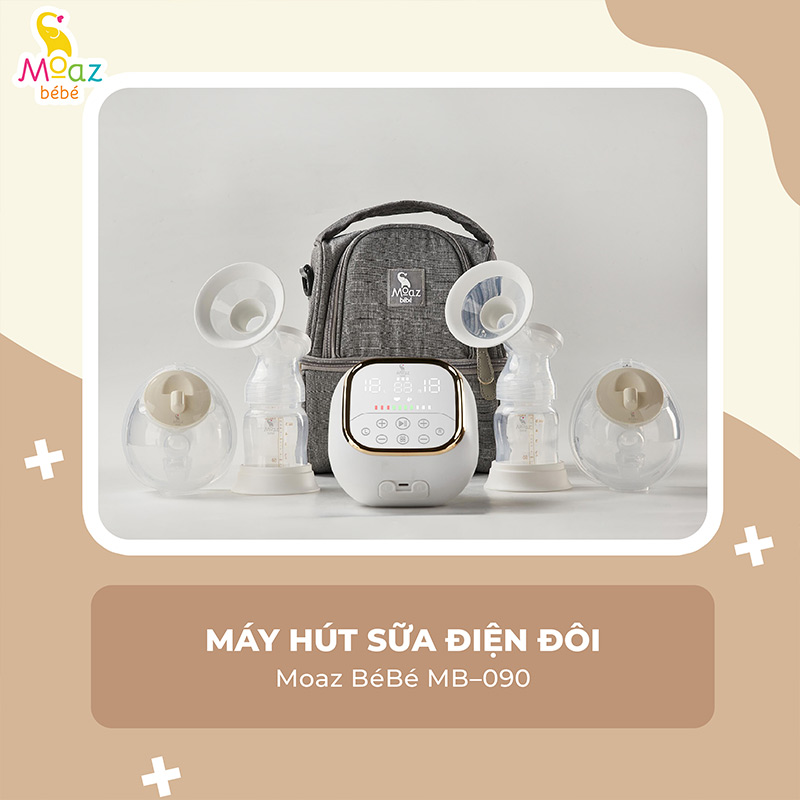 Máy hút sữa điện đôi Moaz BeBe MB090