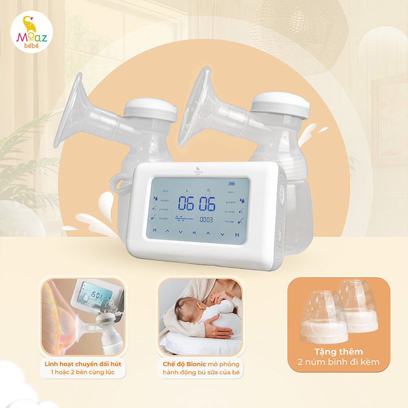 ưu điểm máy hút sữa moaz bebe mb092