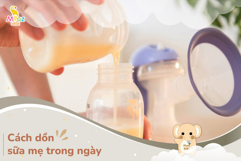 Cách dồn sữa mẹ trong ngày để trữ đông đúng cách