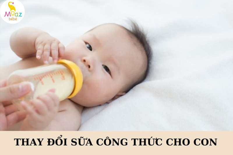 trẻ không hợp sữa công thức cần thay đổi sữa