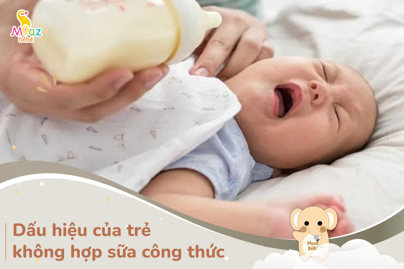 dấu hiệu trẻ không hợp sữa công thức