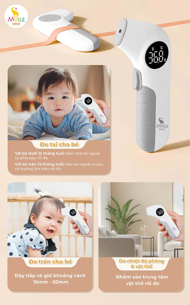 Nhiệt kế hồng ngoại Moaz BeBe MB097