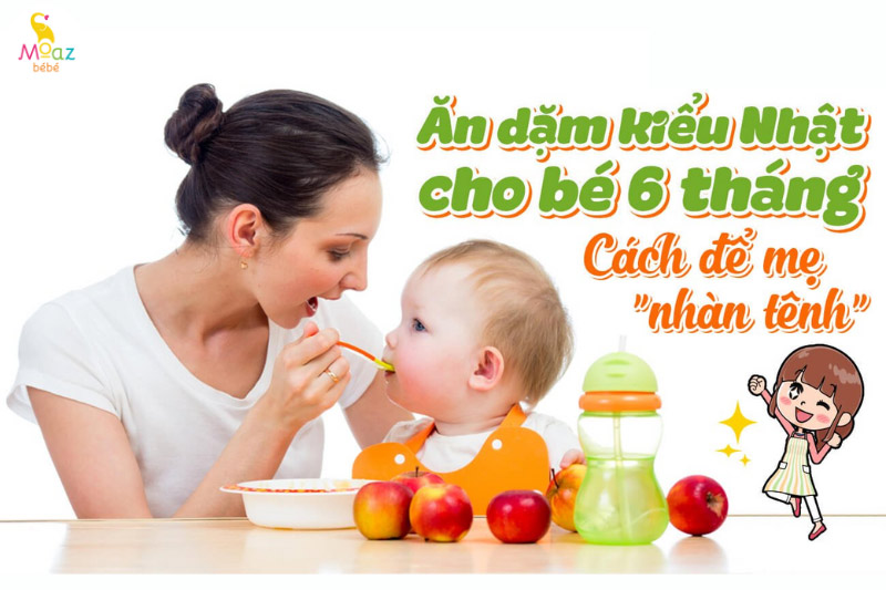 Thực đơn ăn dặm kiểu nhật giai đoạn từ 5 - 6 tháng tuổi