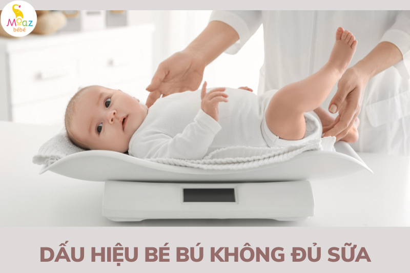 ấu hiệu trẻ sơ sinh không bú đủ sữa