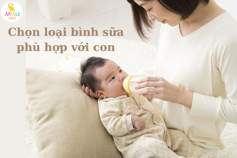 bình sữa không phù hợp khiến bé bỏ bú bình