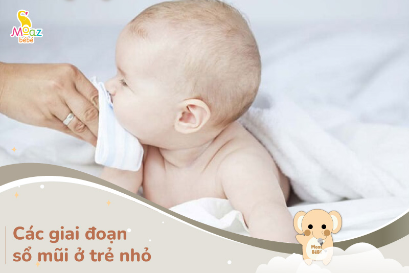 các giai đoạn sổ mũi ở trẻ