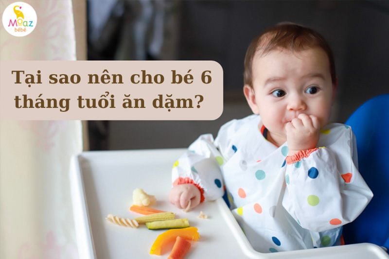 Tại sao nên cho bé ăn dặm ở 6 tháng tuổi?