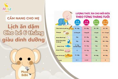 xây dựng lịch ăn dặm cho bé 6 tháng tuổi khoa học