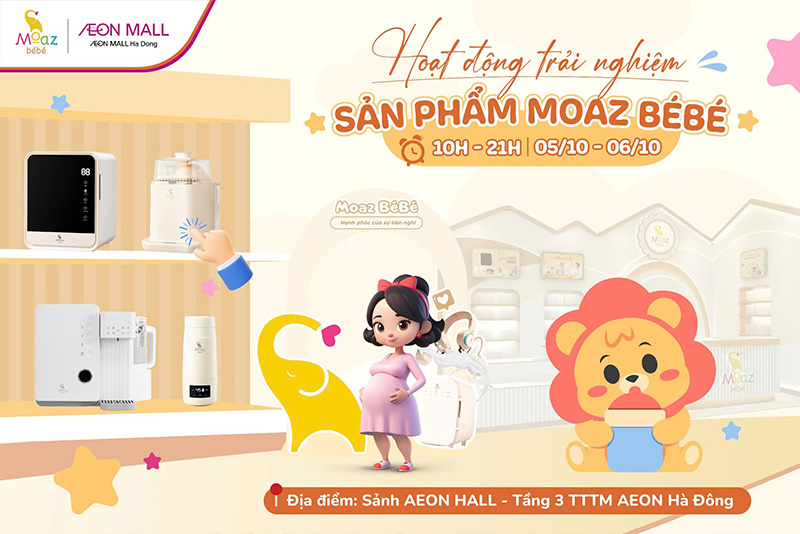 trai nghiem san pham moaz bebe tai aeon mall