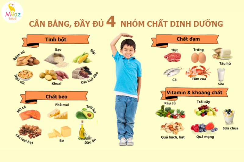 trẻ 6 tháng tuổi ăn gì để tăng cân