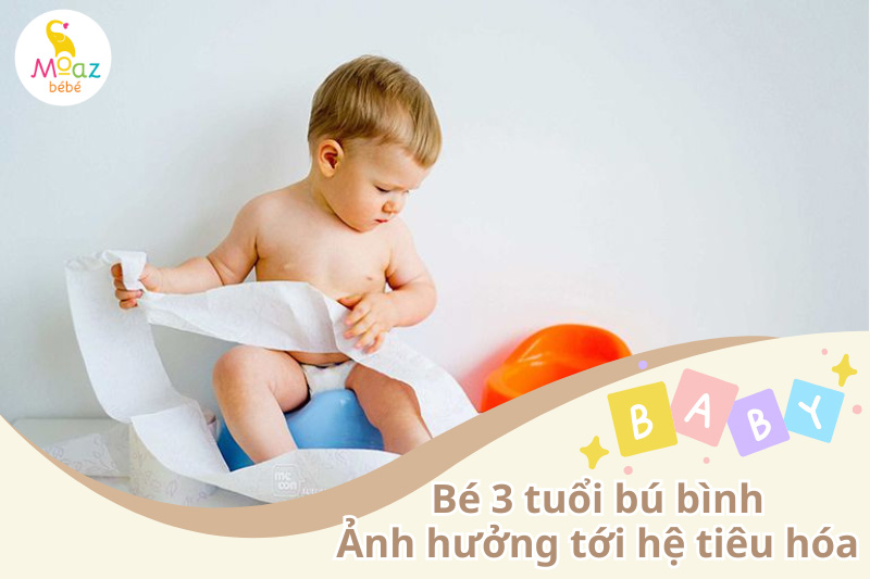 Bé 3 tuổi, 4 tuổi vẫn bú bình có tốt không?