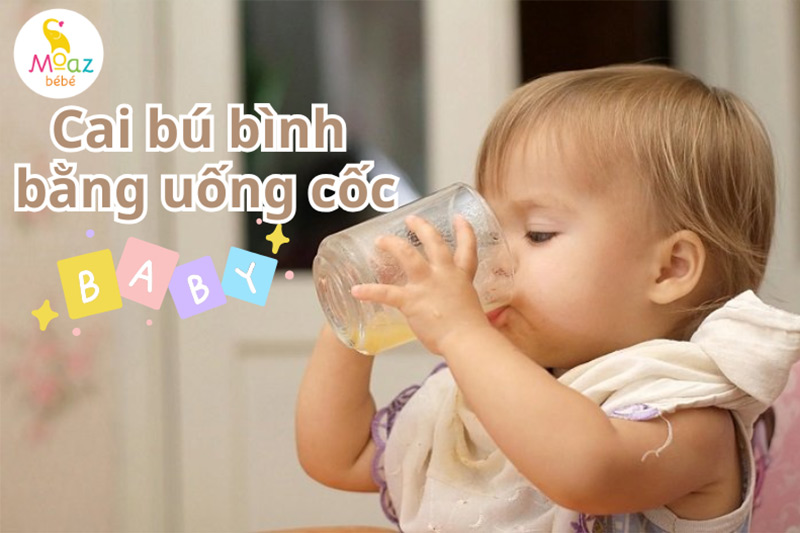 Cai bú bình cho bé dần dần 