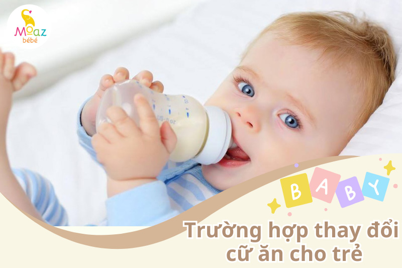 Trường hợp cần thay đổi cữ ăn của trẻ sơ sinh