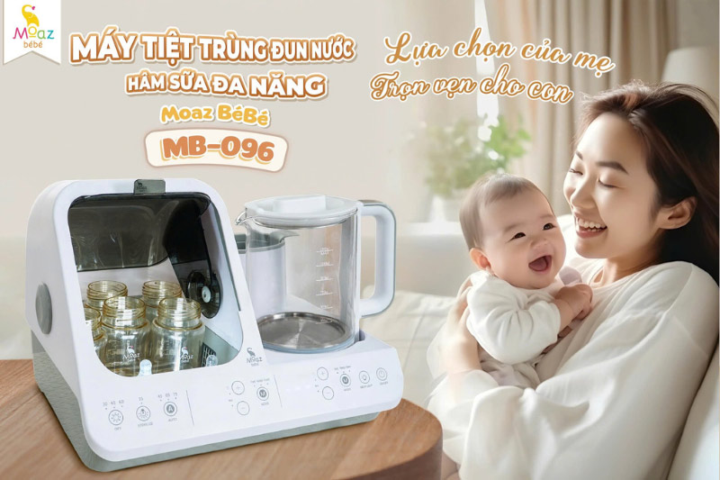 tặng máy tiệt trùng bình sữa là món quà nhiều mẹ yêu thích