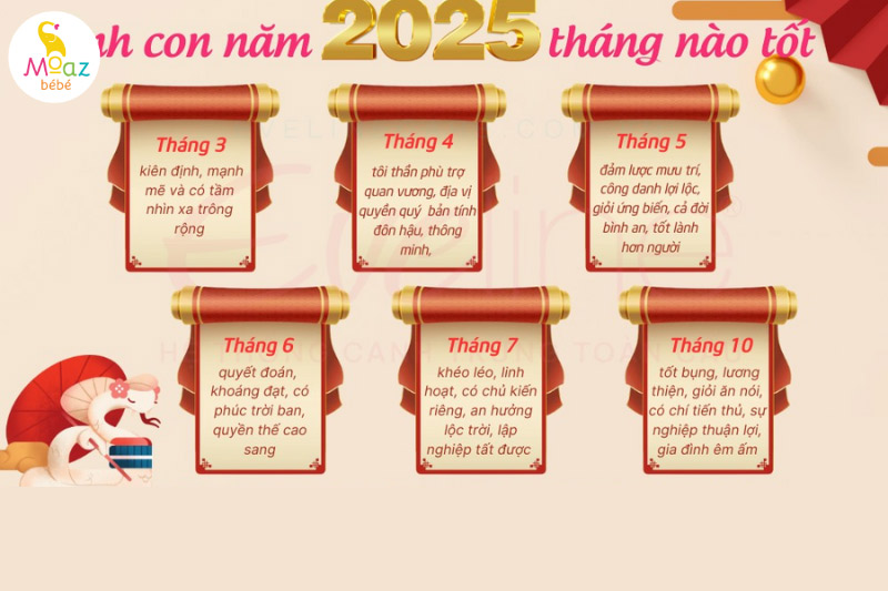 Sinh con năm 2025 tháng nào được mùa sinh? 