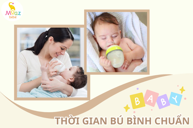 Thời gian bú bình chuẩn cho trẻ sơ sinh