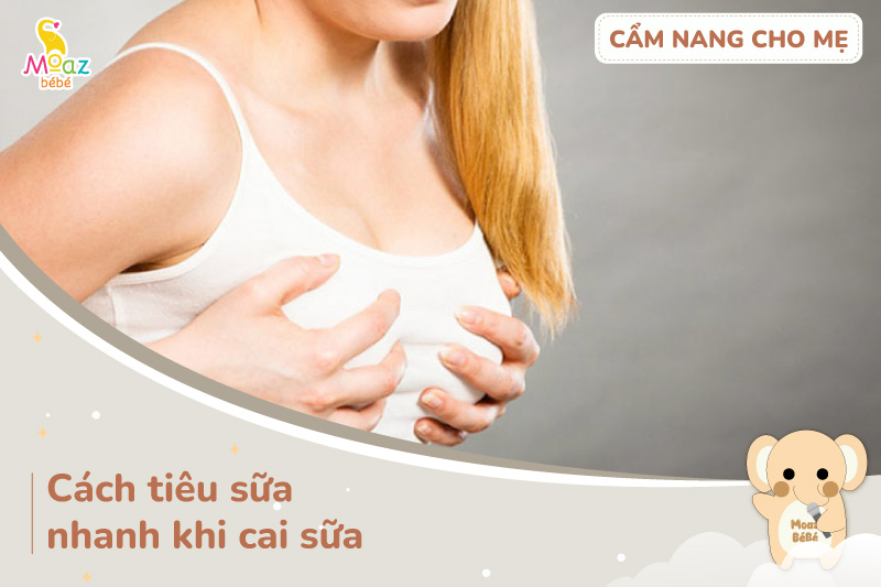 cách tiêu sữa nhanh khi cai sữa