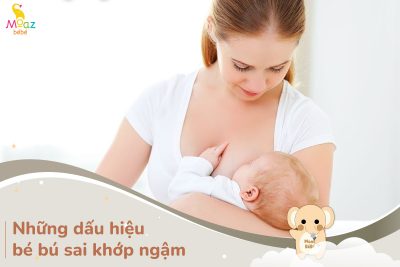 dấu hiệu bú sai khớp ngậm