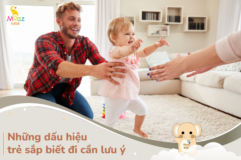 dấu hiệu trẻ sắp biết đi, biết đứng