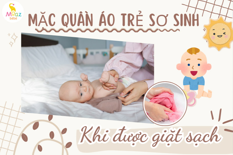 lưu ý khi mặc quần áo cho trẻ sơ sinh