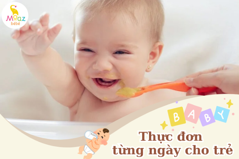 Gợi ý thực đơn cho trẻ 4,5 tháng tuổi