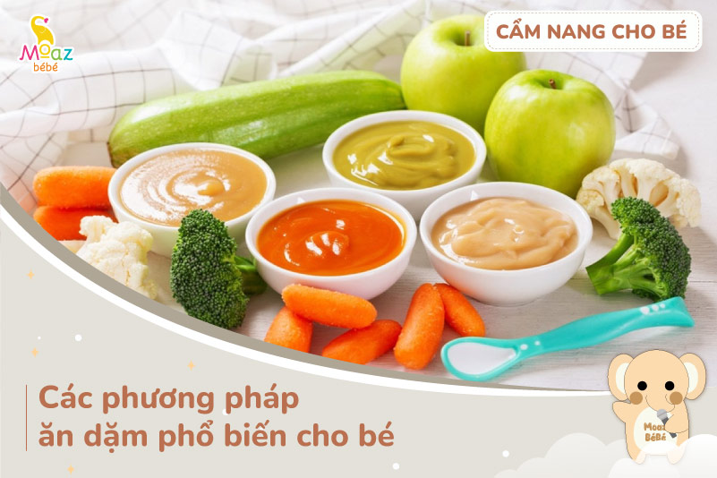 Các phương pháp ăn dặm cho bé tốt nhất hiện nay