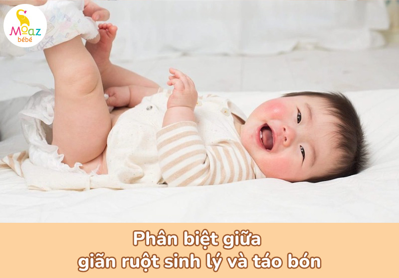 phân biệt giữa giãn ruột sinh lý và táo bón