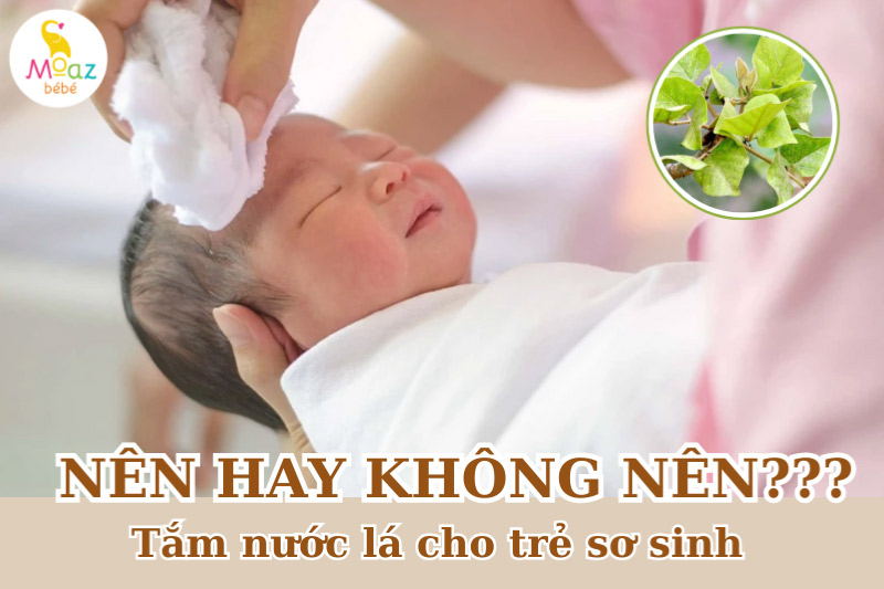 Nên hay không nên tắm nước lá cho trẻ sơ sinh?