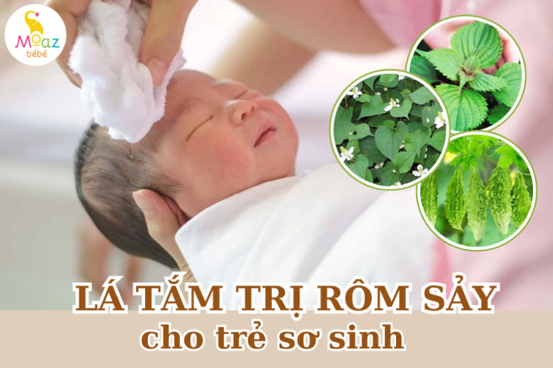 Các loại nước tắm trị rôm sảy cho trẻ sơ sinh