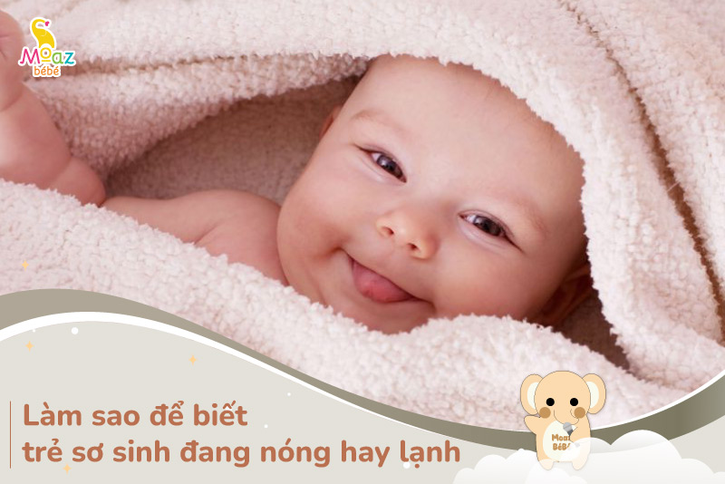 làm sao de biết trẻ sơ sinh nóng hay lạnh